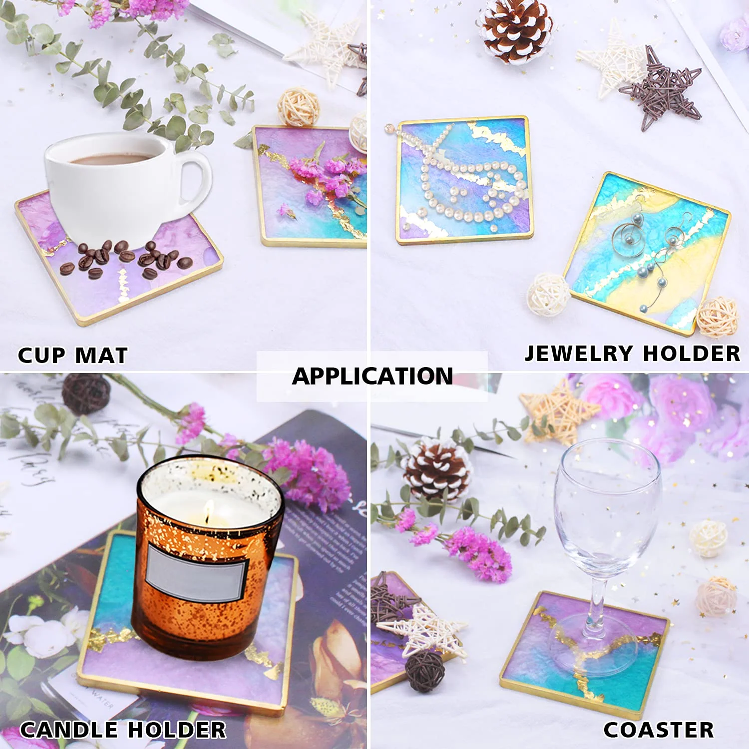 Silicone Mould 4 Inch Square Coaster - Image 4