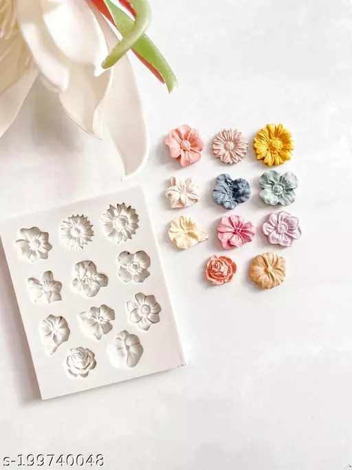 Silicone Mould 11 Cavity Flower Fondant - Image 5