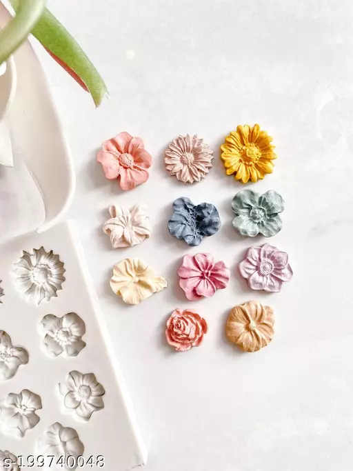 Silicone Mould 11 Cavity Flower Fondant - Image 6