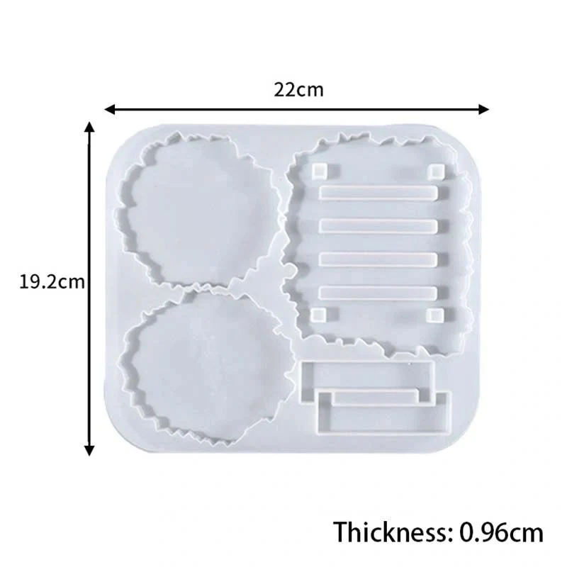Silicone Mould Agate Coaster With Stand - Image 3