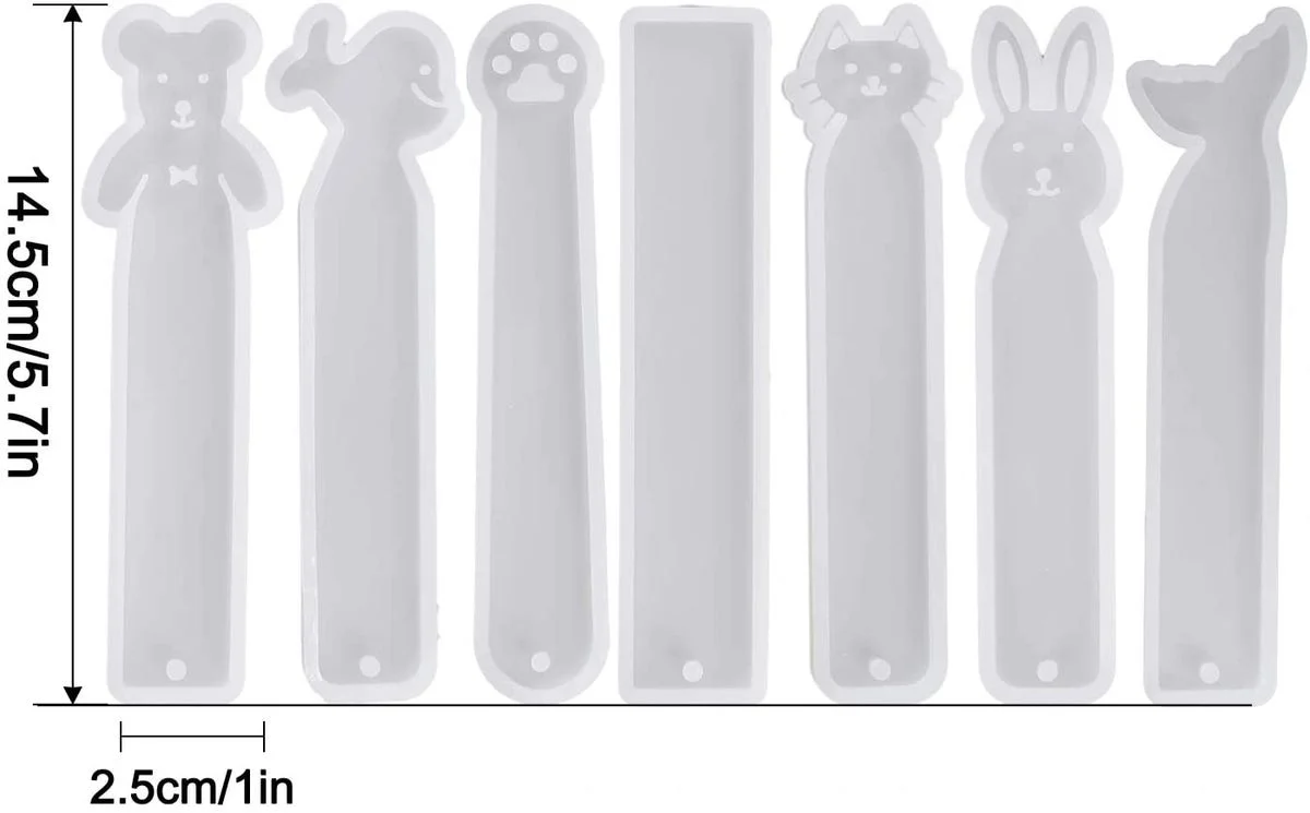 Silicone Mould Bookmark Set 7 Pcs - Image 2