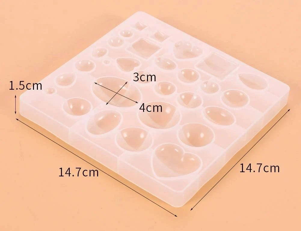 Silicone Mould Cabochon Gemstone - Image 2