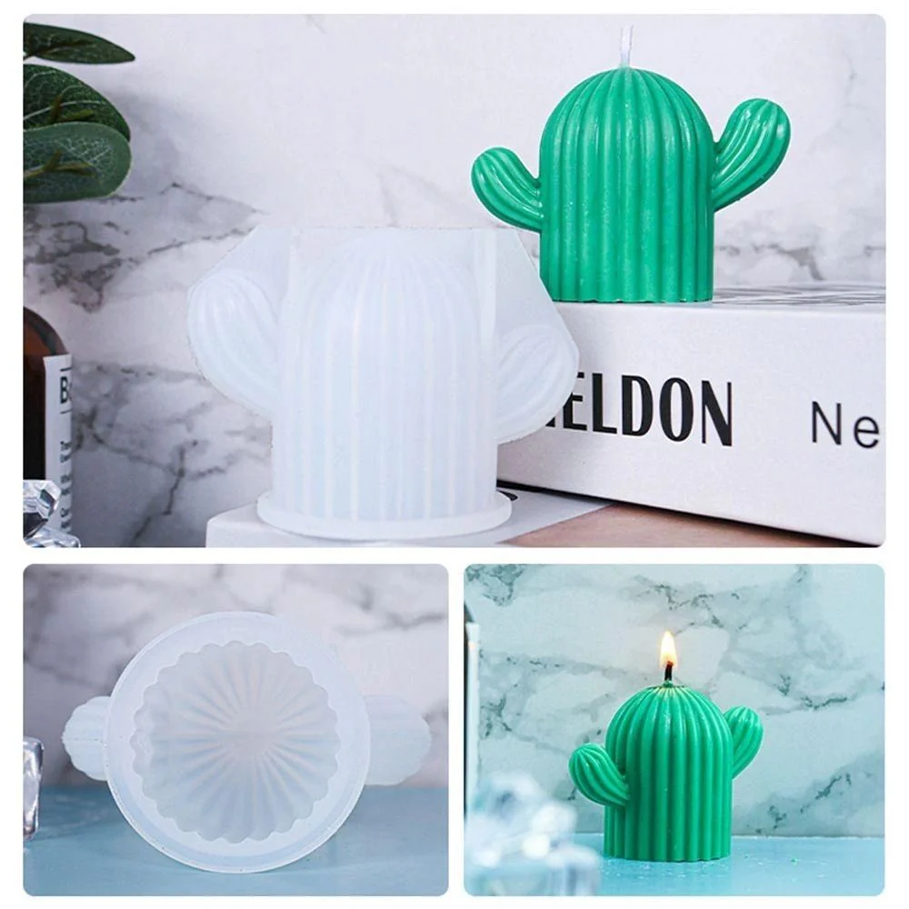 Silicone Mould Cactus Candle - Image 4