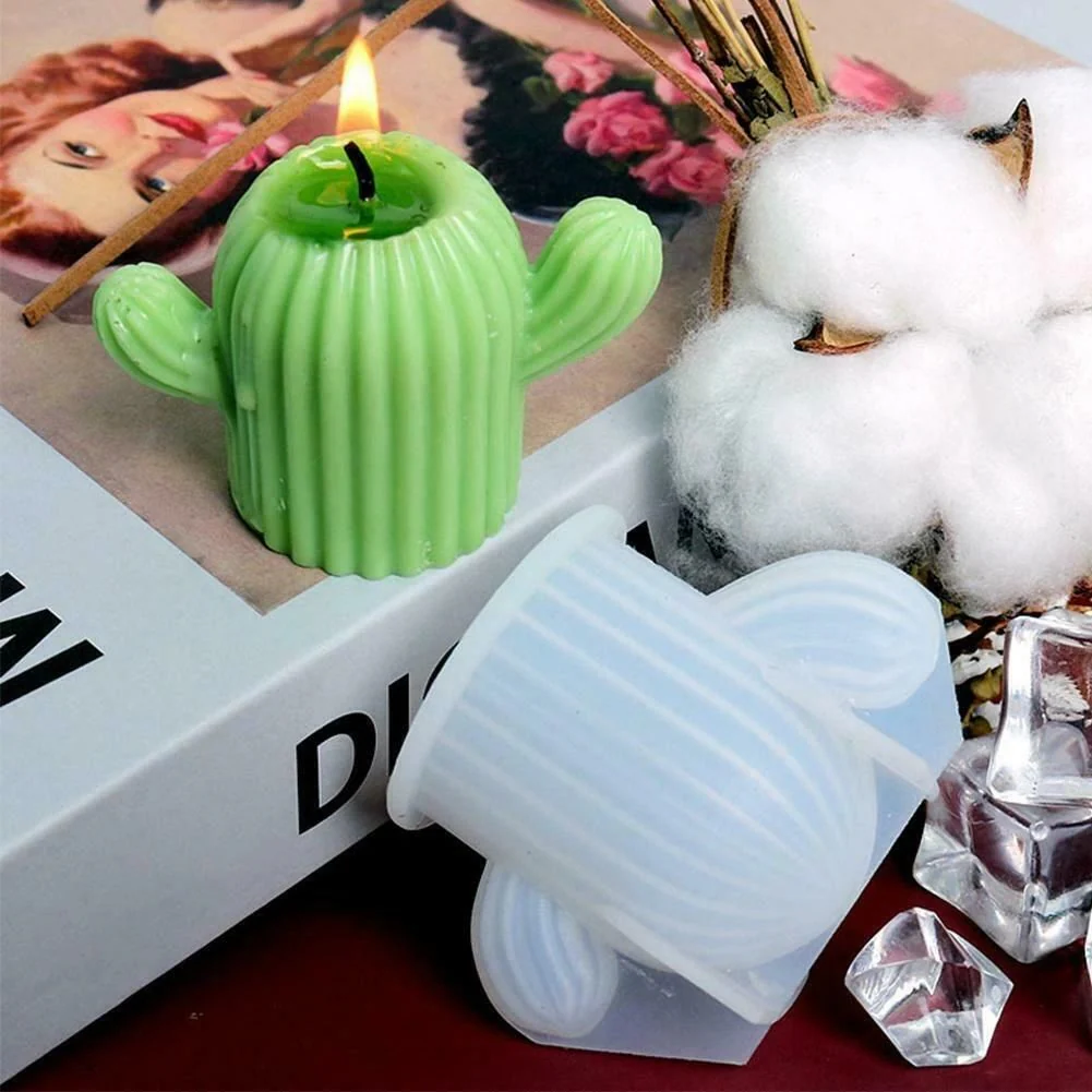 Silicone Mould Cactus Candle - Image 5