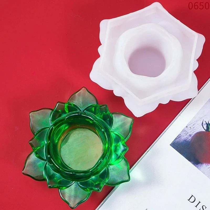 Silicone Mould Lotus Candle Holder - Image 3