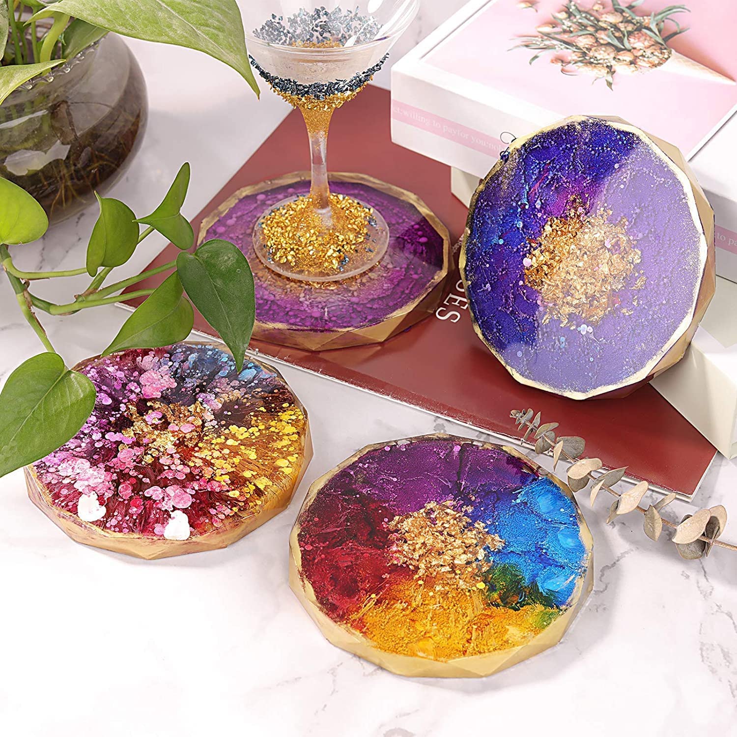 Silicone Mould Diamond Cut Coaster 5 Inch - Image 2