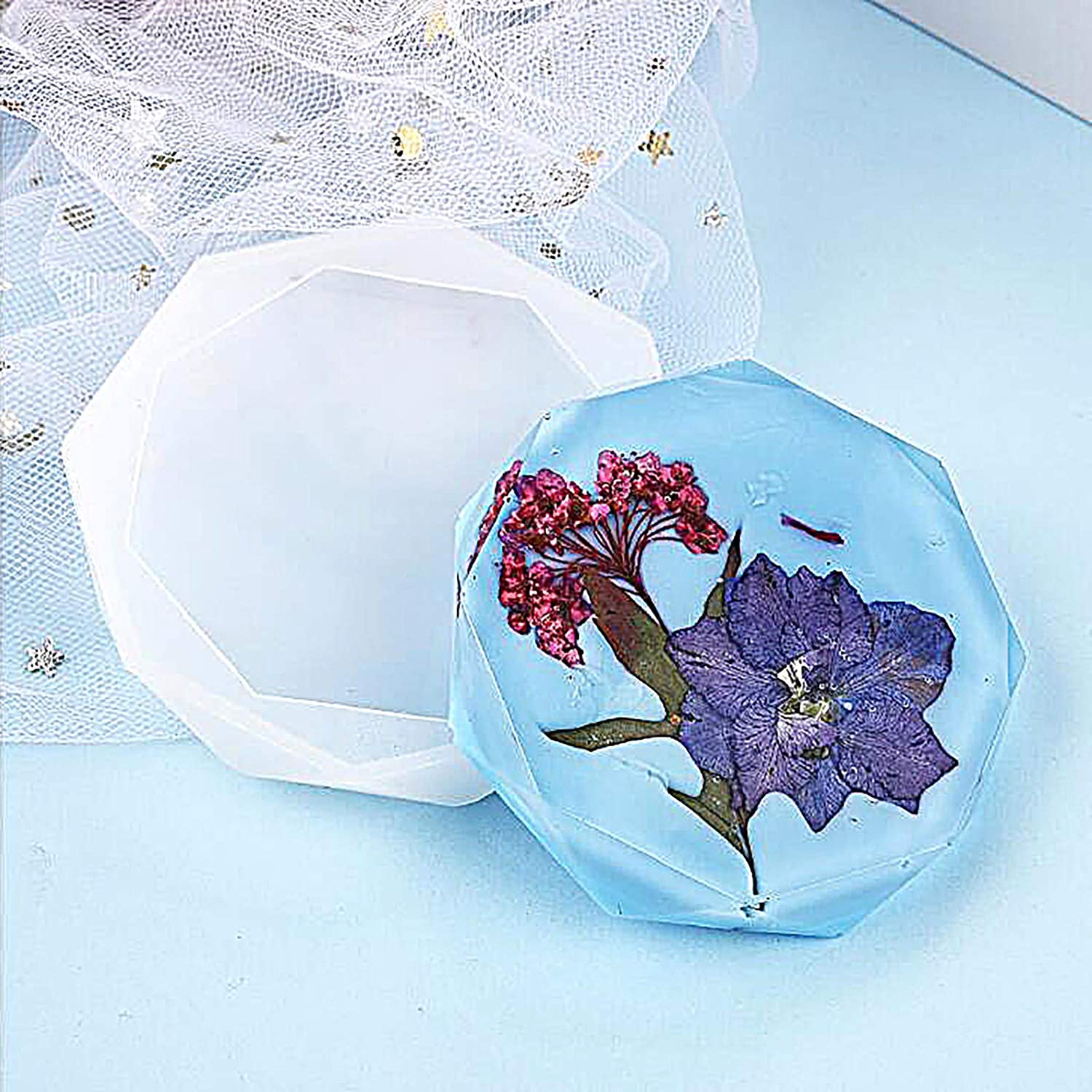 Silicone Mould Diamond Cut Round