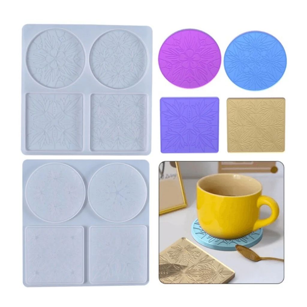 Silicone Mould Floral Coaster - Image 2