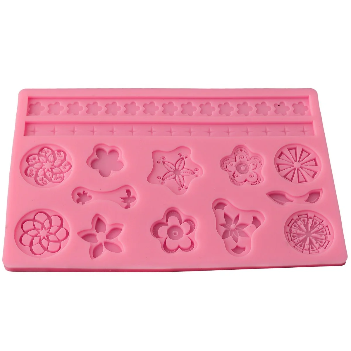Silicone Mould Flower Pattern & Lace - Image 2