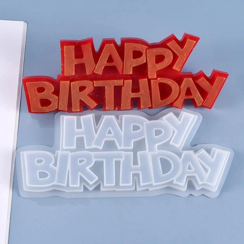 Silicone Mould Happy Birthday - Image 3