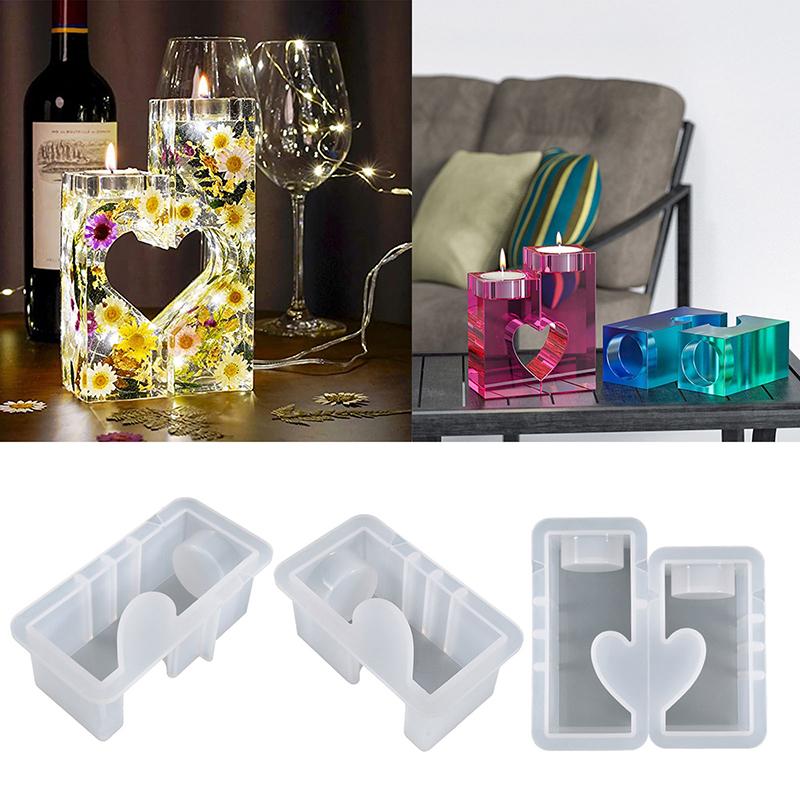 Silicone Mould Heart Candle Holder - Image 2