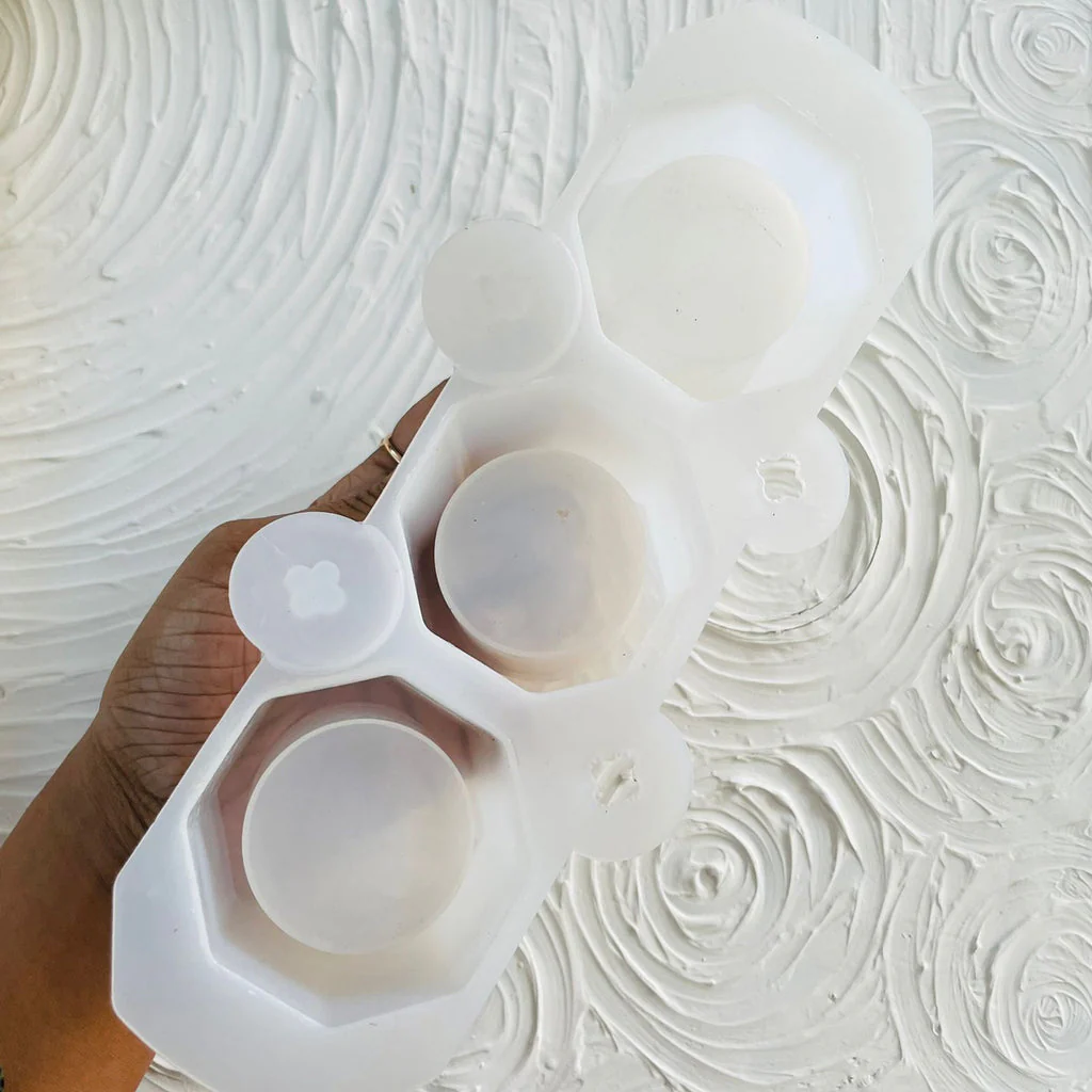 Silicone Mould Hexagon Planter & Candle - Image 3