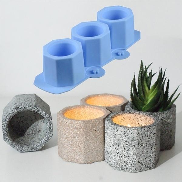 Silicone Mould Hexagon Planter & Candle - Image 4