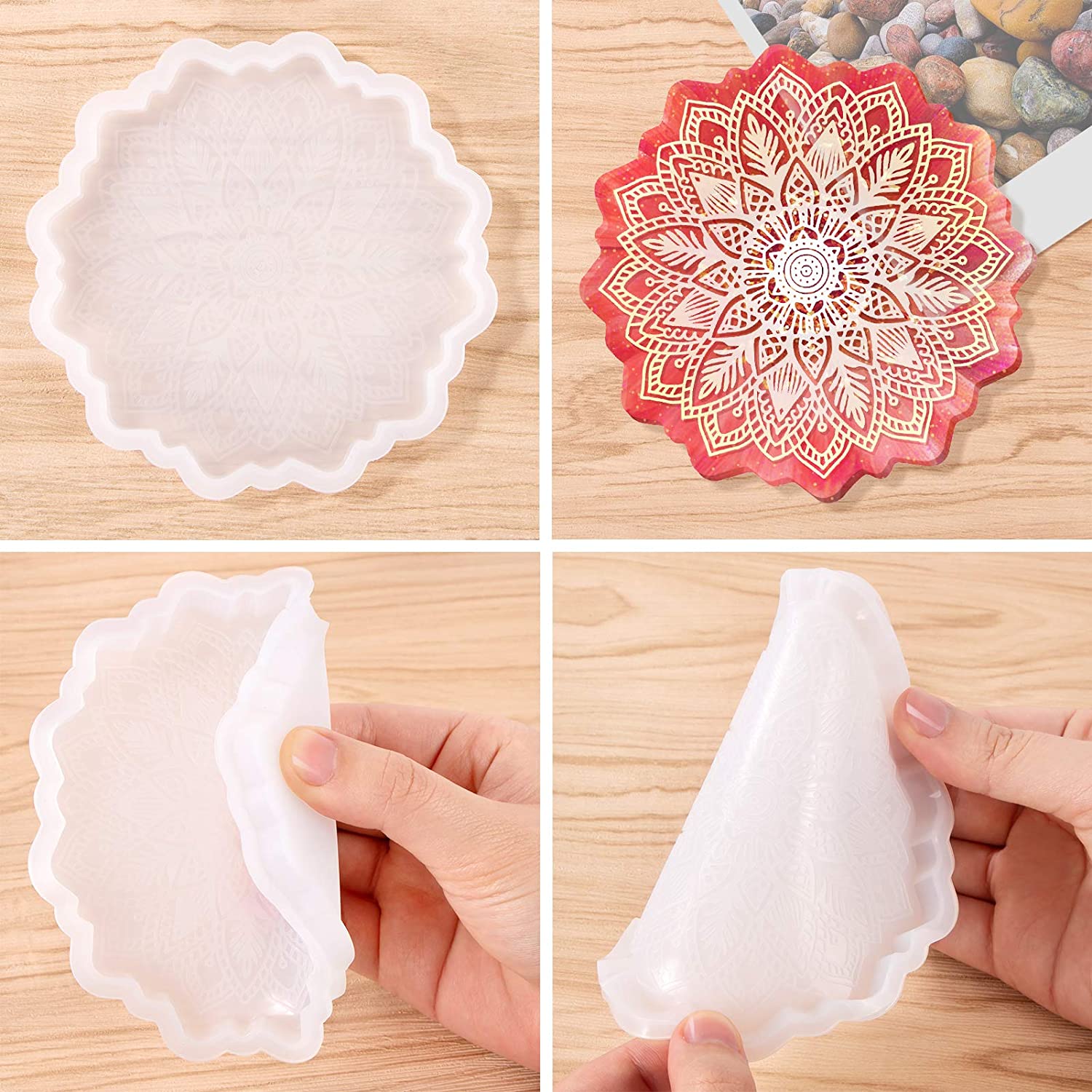 Silicone Mould Mandala Coaster - Image 3