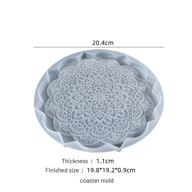 Silicone Mould Mandala Tea Coaster - Image 2