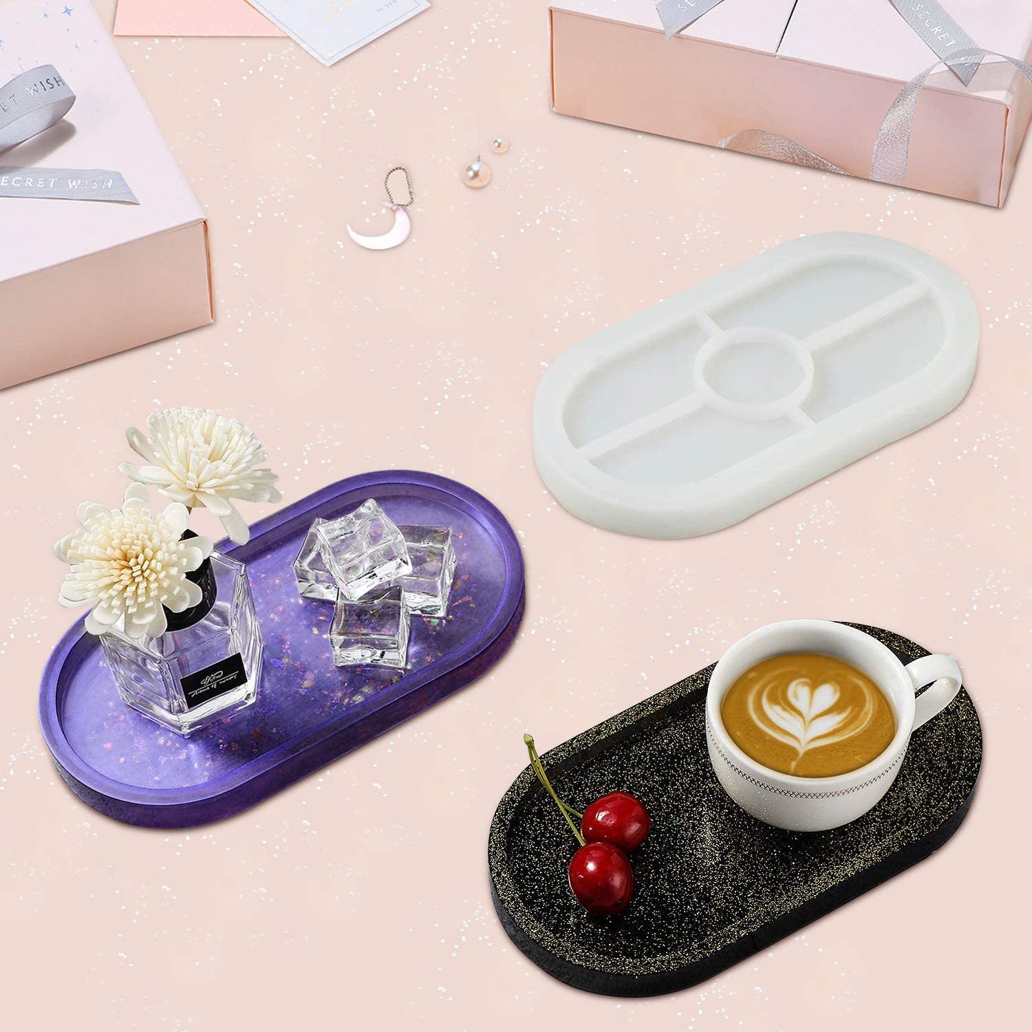 Silicone Mould Oval Trinket Tray - Image 4