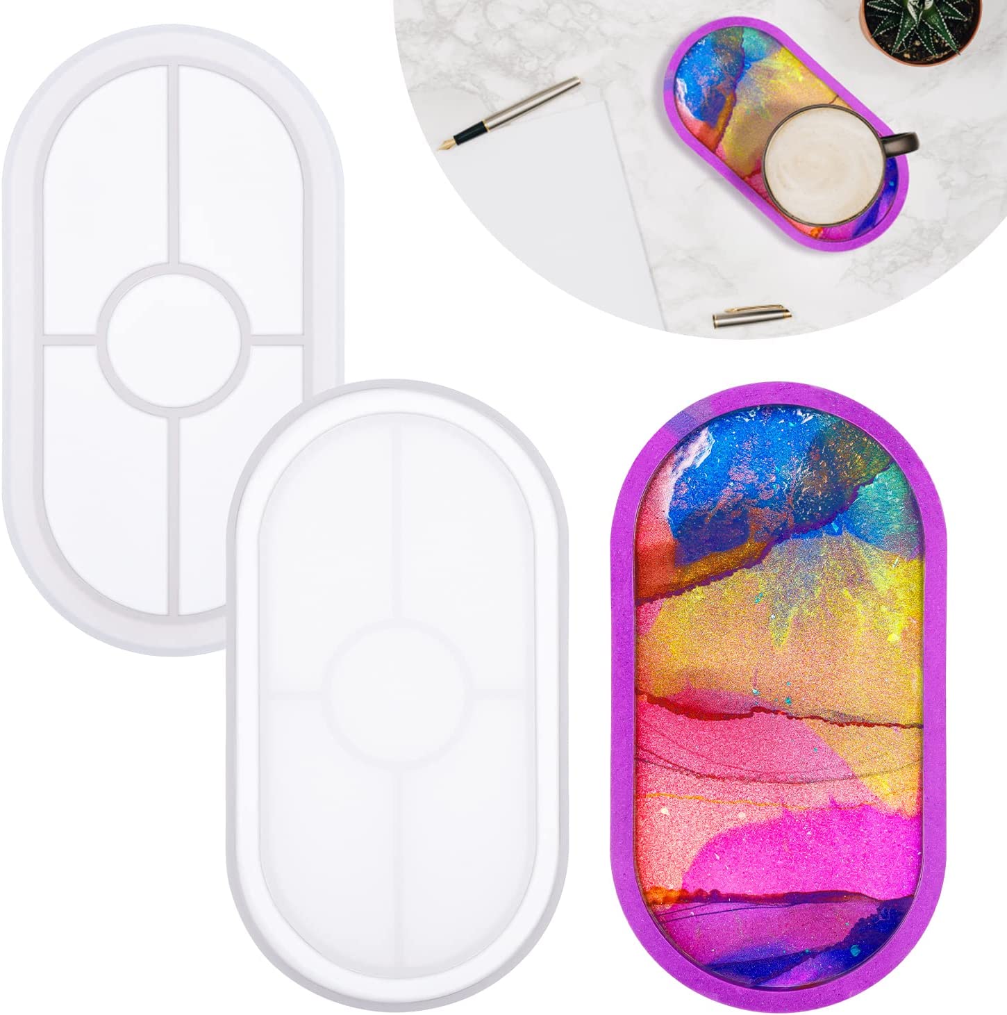 Silicone Mould Oval Trinket Tray - Image 5