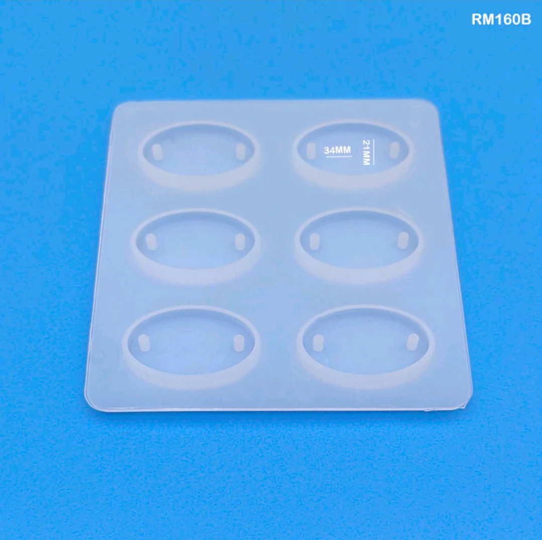 Silicone Mould Rakhi 6 Cavity Oval 36x21mm