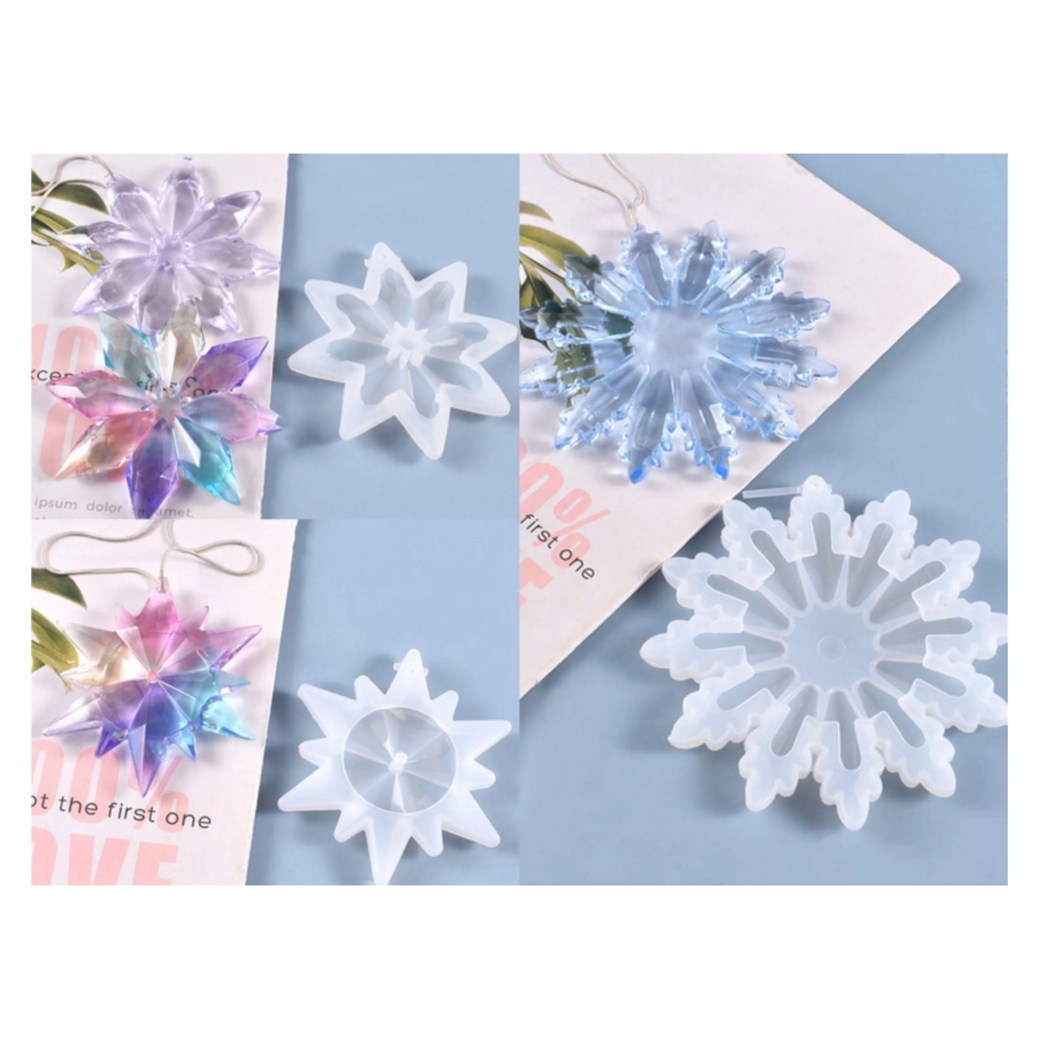 Silicone Mould Snowflake Set of 3