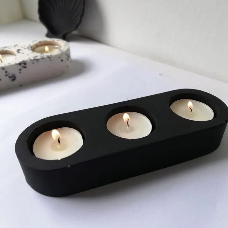 Silicone Mould T-Light Candle Holder 3 Pc's Set - Image 4