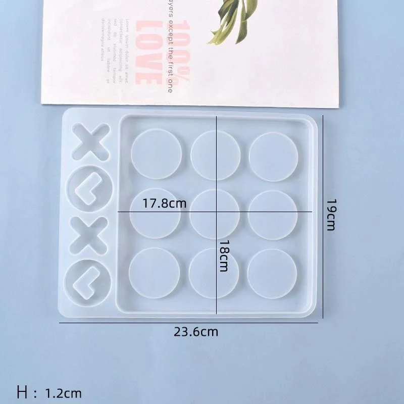 Silicone Mould Tic Tac Toe Game Big - Image 4