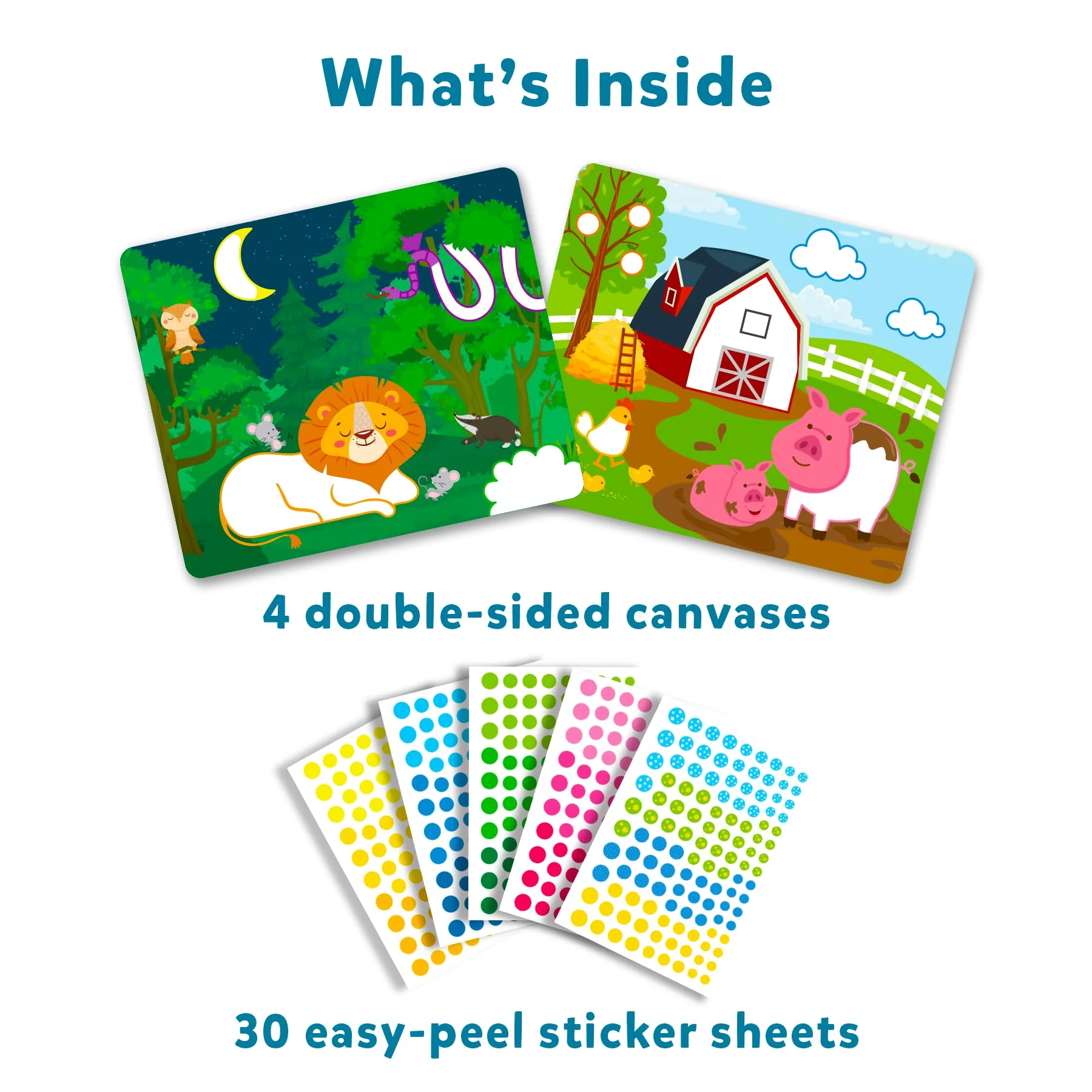 Skillmatics Art Activity - Dot It Animals, No Mess Sticker Art for Kids, Craft Kits, DIY Activity, Gifts - Image 2