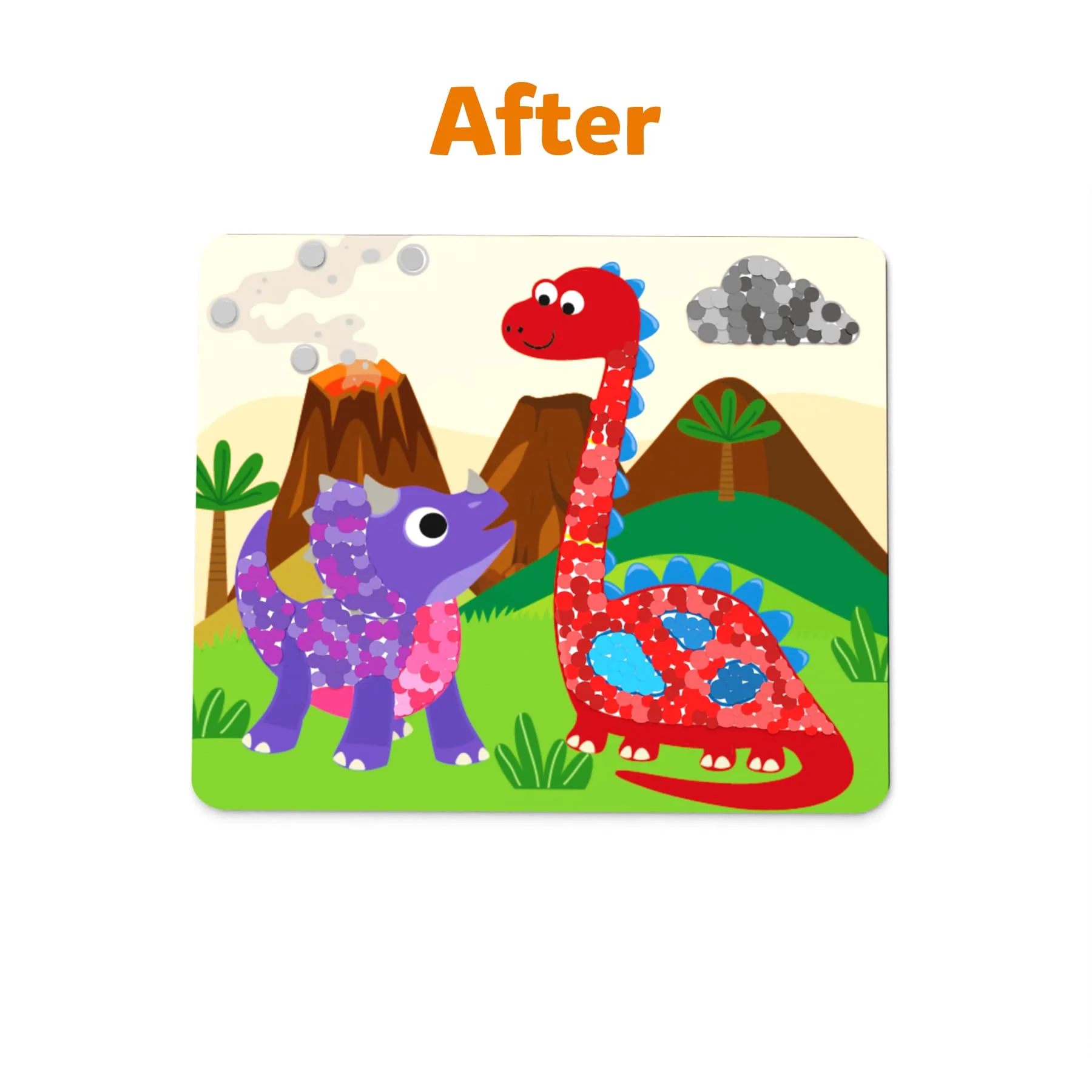 Skillmatics Art Activity - Dot It Dinosaurs, No Mess Sticker Art for Kids, Craft Kits, DIY Activity, Gifts - Image 6