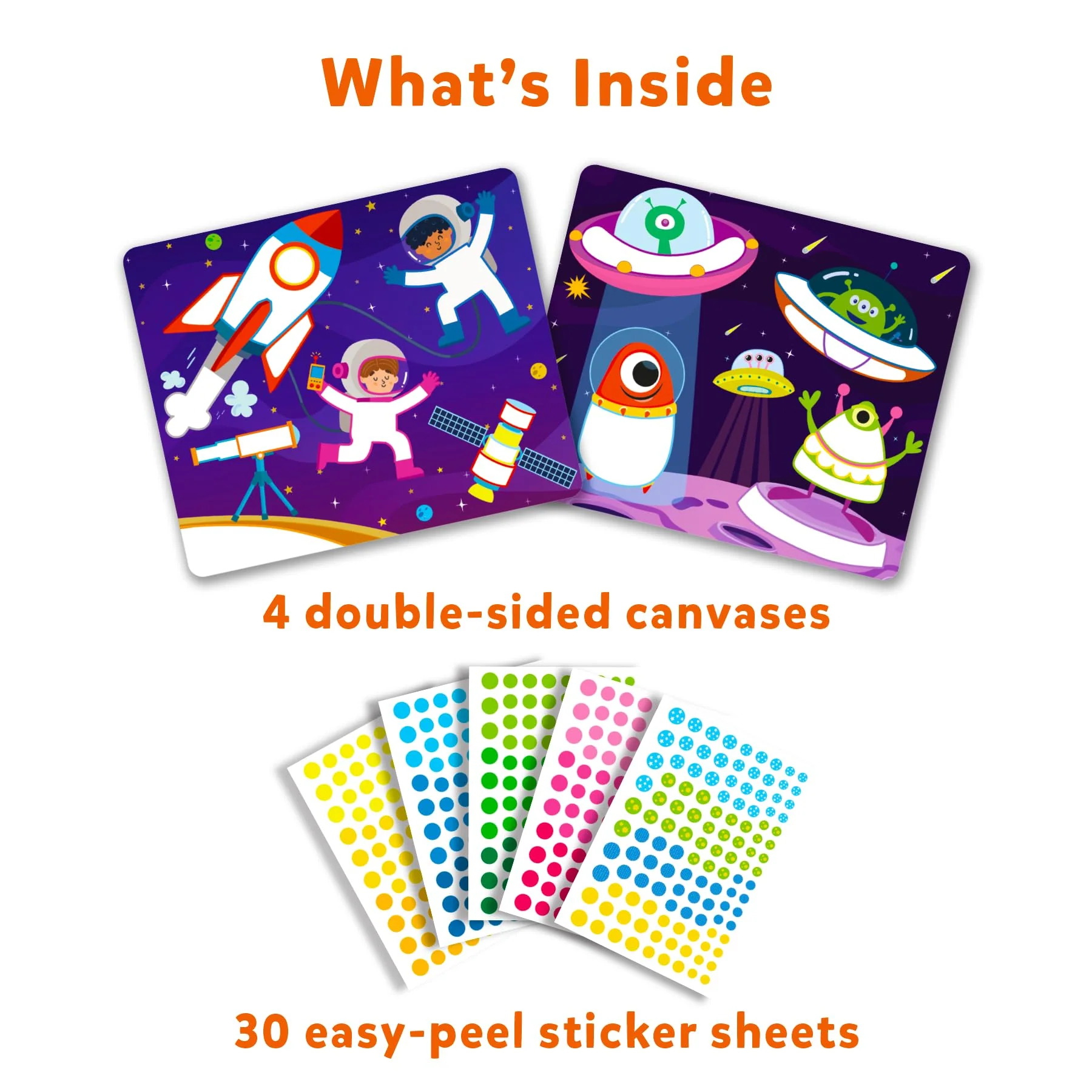 Skillmatics Art Activity - Dot It Outer Space, No Mess Sticker Art for Kids, Craft Kits, DIY Activity, Gifts - Image 2