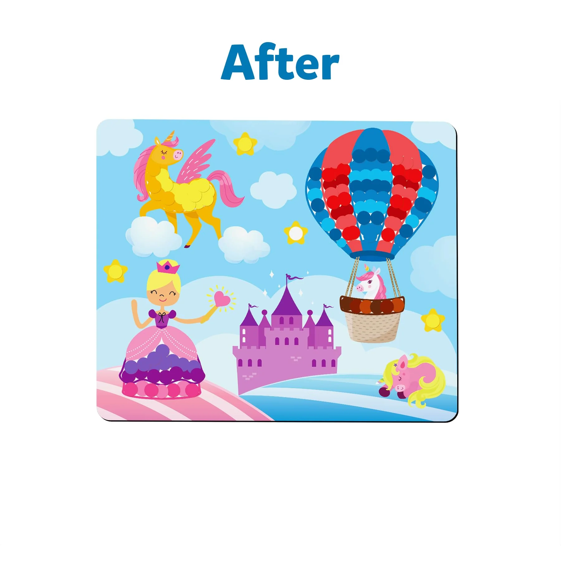 Skillmatics Art Activity - Dot It Unicorns & Princesses, No Mess Sticker Art for Kids, Craft Kits, DIY Activity, Gifts - Image 6