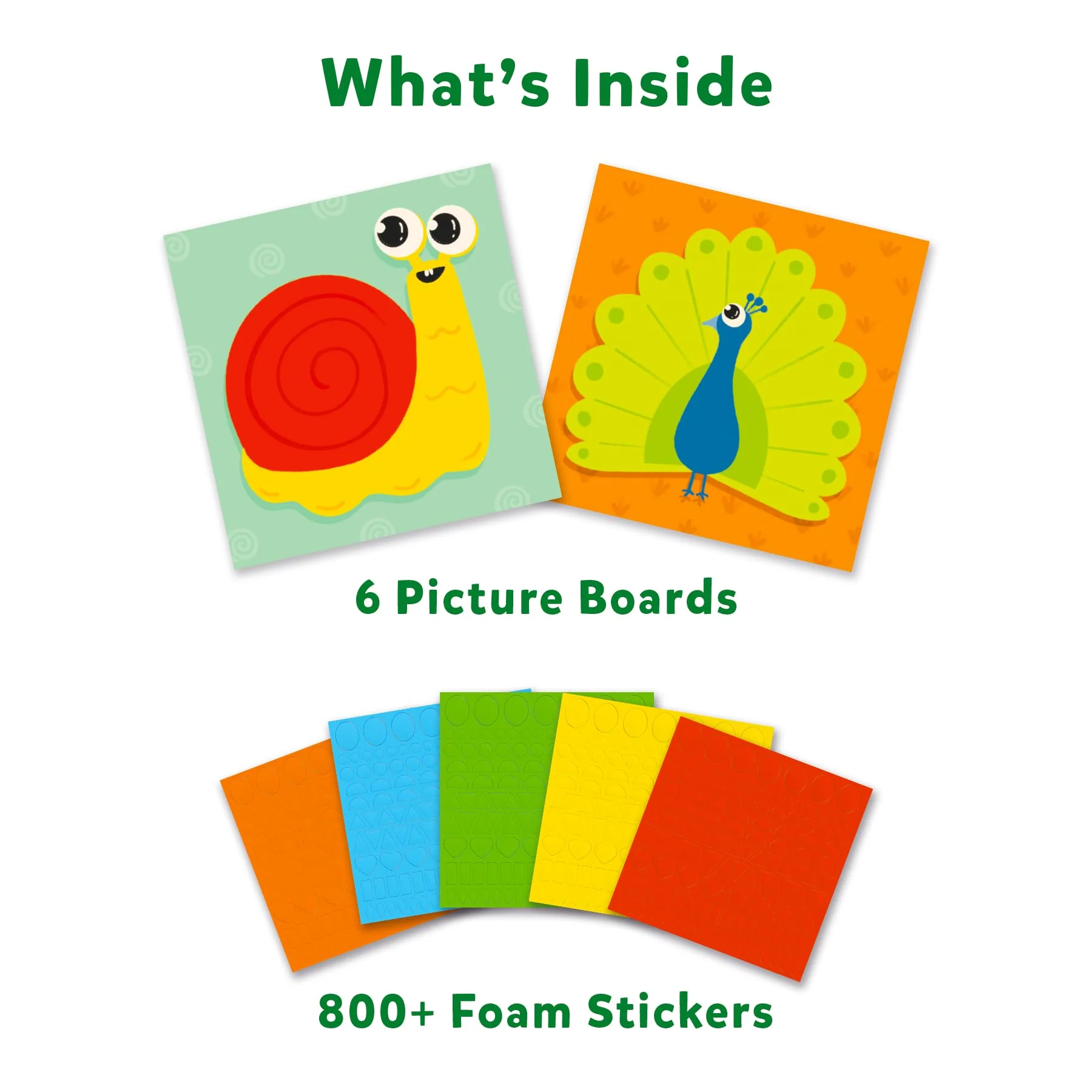 Skillmatics Art Activity - Fun with Foam Animals, No Mess Sticker Art for Kids, Craft Kits, DIY Activity, Gifts - Image 2