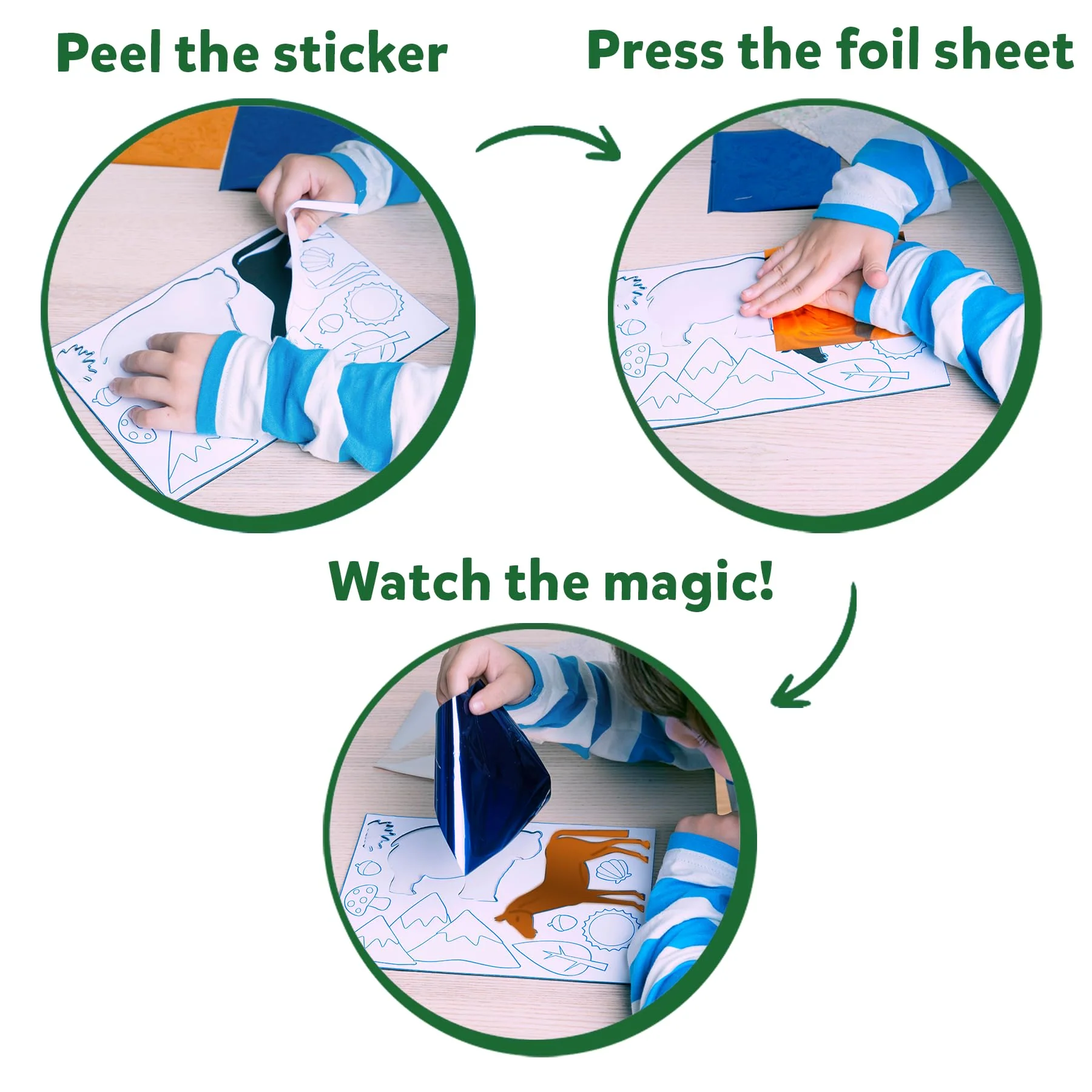 Skillmatics Art & Craft Activity - Foil Fun Animals, No Mess Art for Kids, Craft Kits & Supplies, DIY Creative Activity, Gifts - Image 5