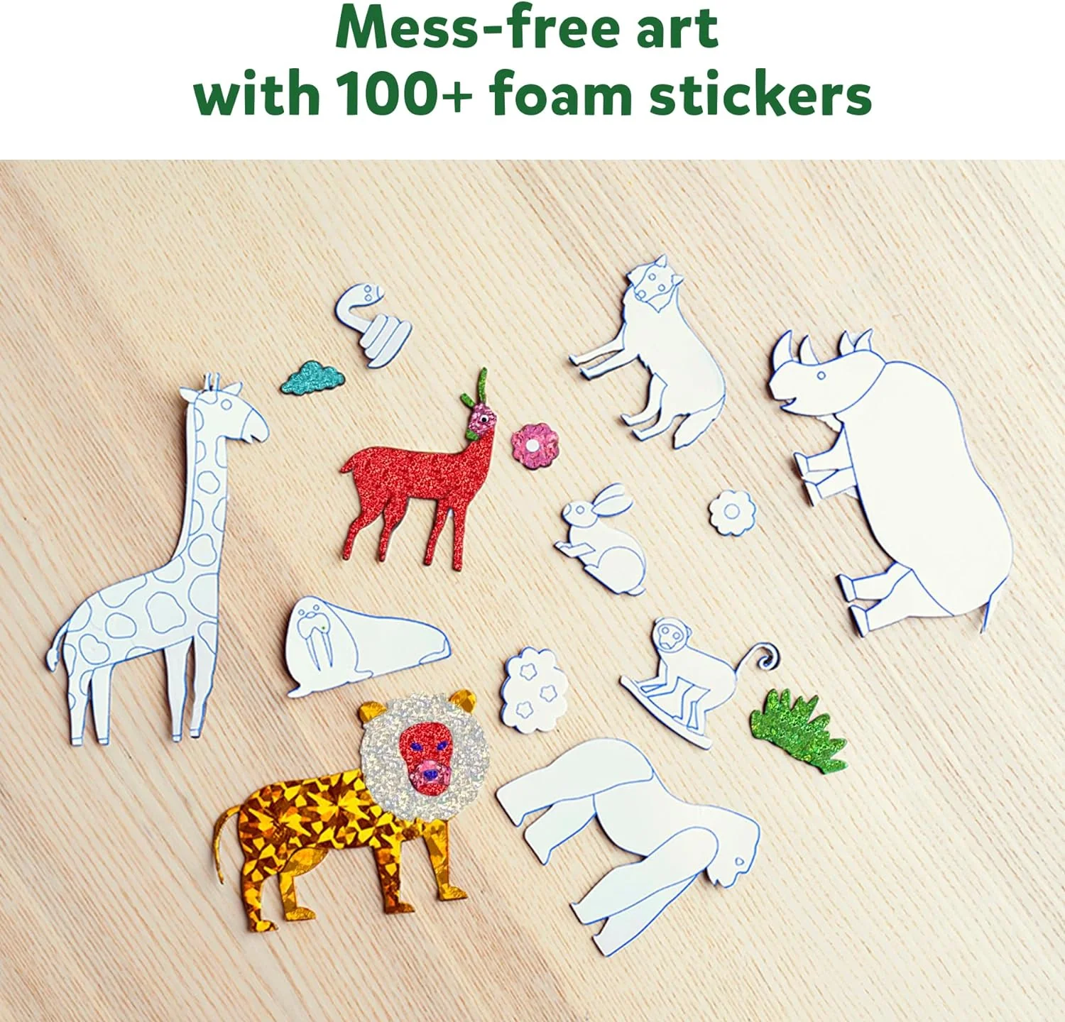 Skillmatics Art & Craft Activity - Foil Fun Animals, No Mess Art for Kids, Craft Kits & Supplies, DIY Creative Activity, Gifts - Image 7