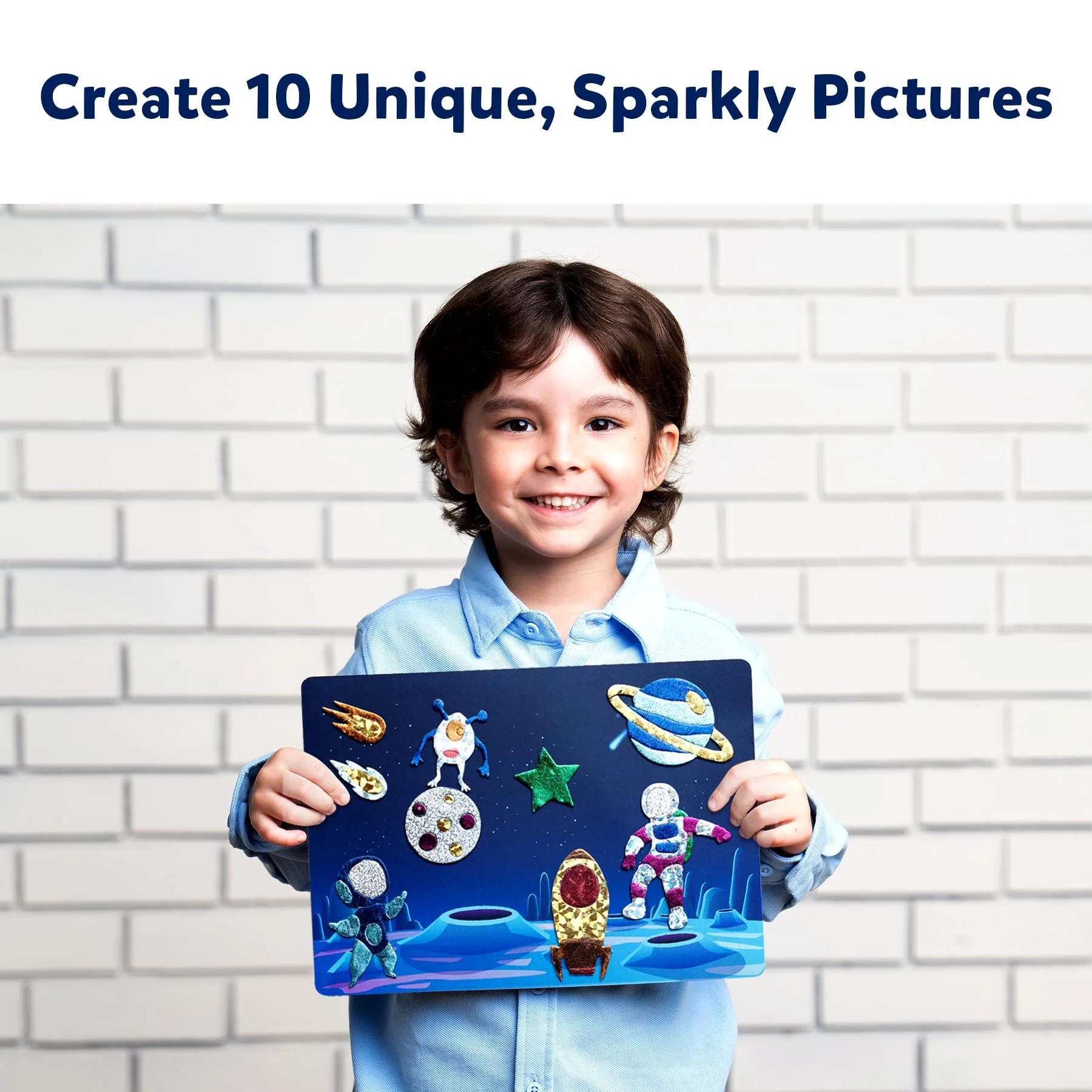 Skillmatics Art & Craft Activity - Foil Fun Space, No Mess Art for Kids, Craft Kits & Supplies, DIY Creative Activity, Gifts - Image 2