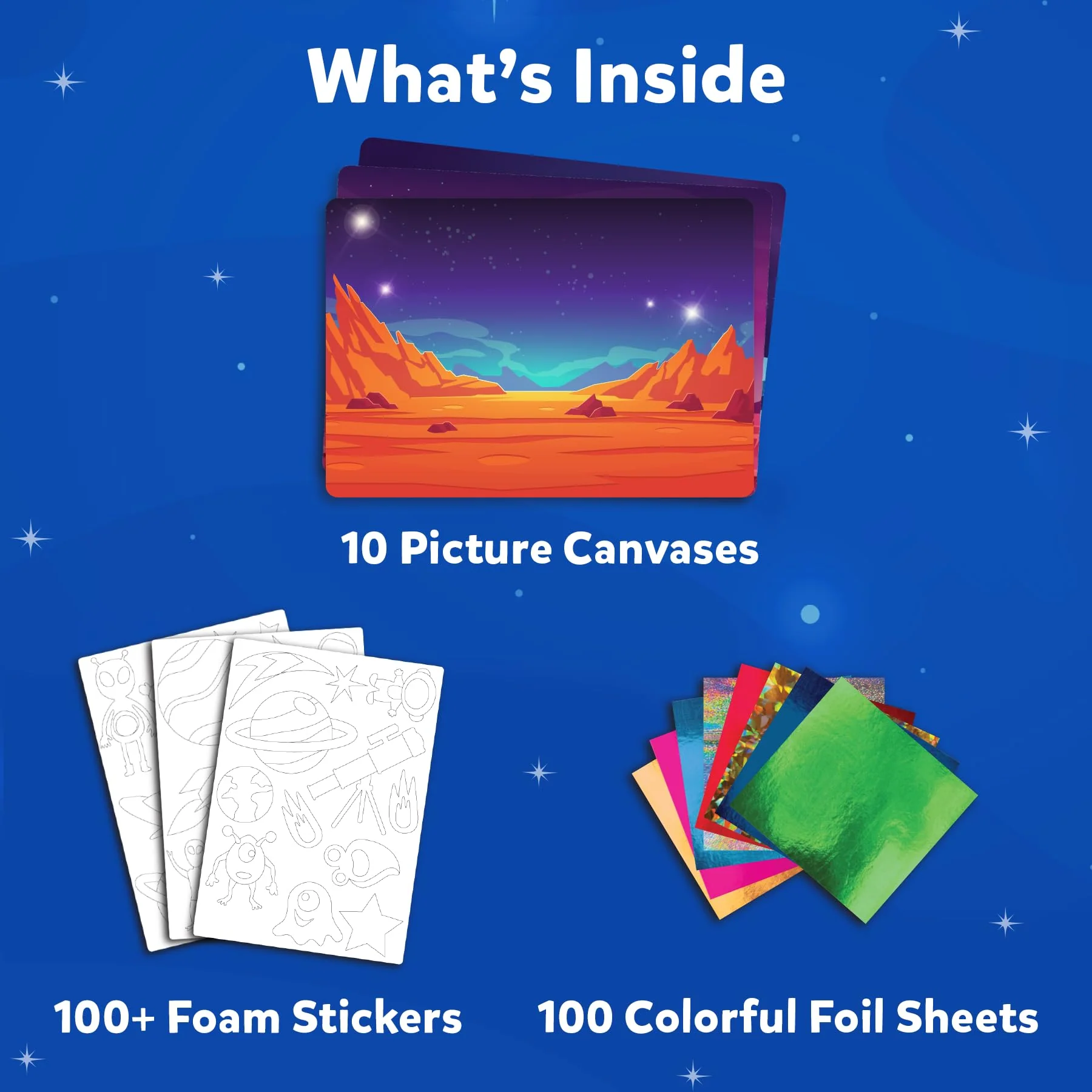 Skillmatics Art & Craft Activity - Foil Fun Space, No Mess Art for Kids, Craft Kits & Supplies, DIY Creative Activity, Gifts - Image 4