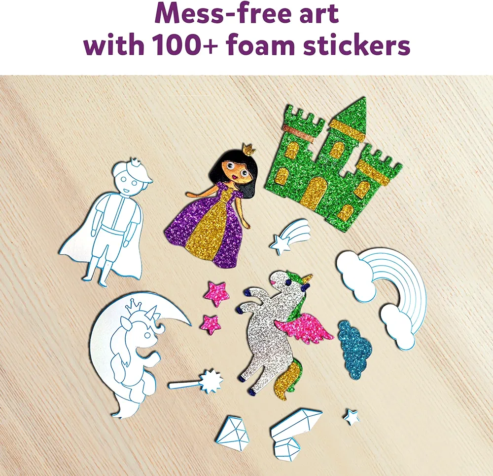 Skillmatics Art & Craft Activity - Foil Fun Unicorns & Princesses, No Mess Art for Kids, Craft Kits & Supplies, DIY Creative Activity, Gifts - Image 7