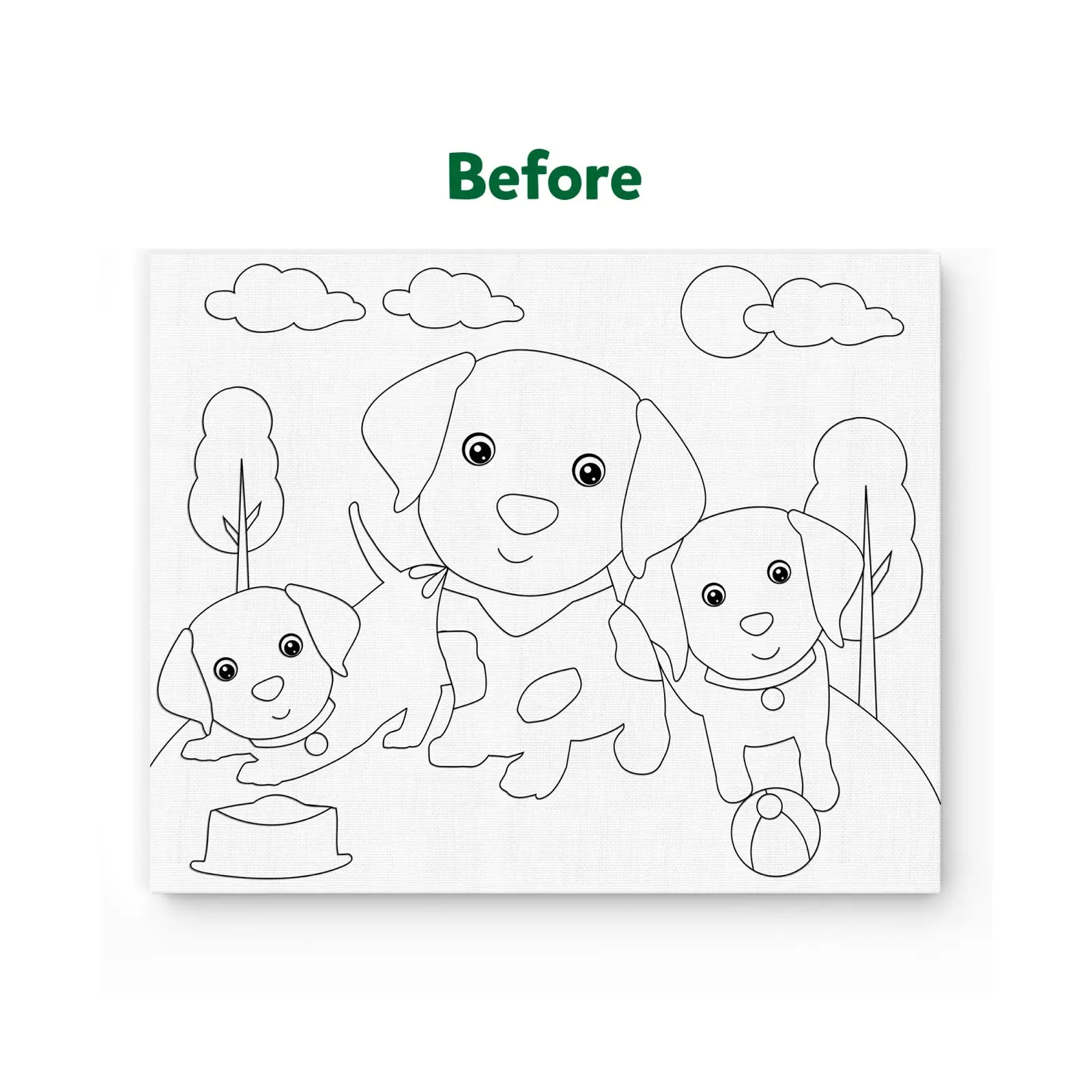 Skillmatics Art & Craft Kit - Color with Clay, No Mess Art, Create a Clay Canvas of Pups at The Park, Gifts - Image 5