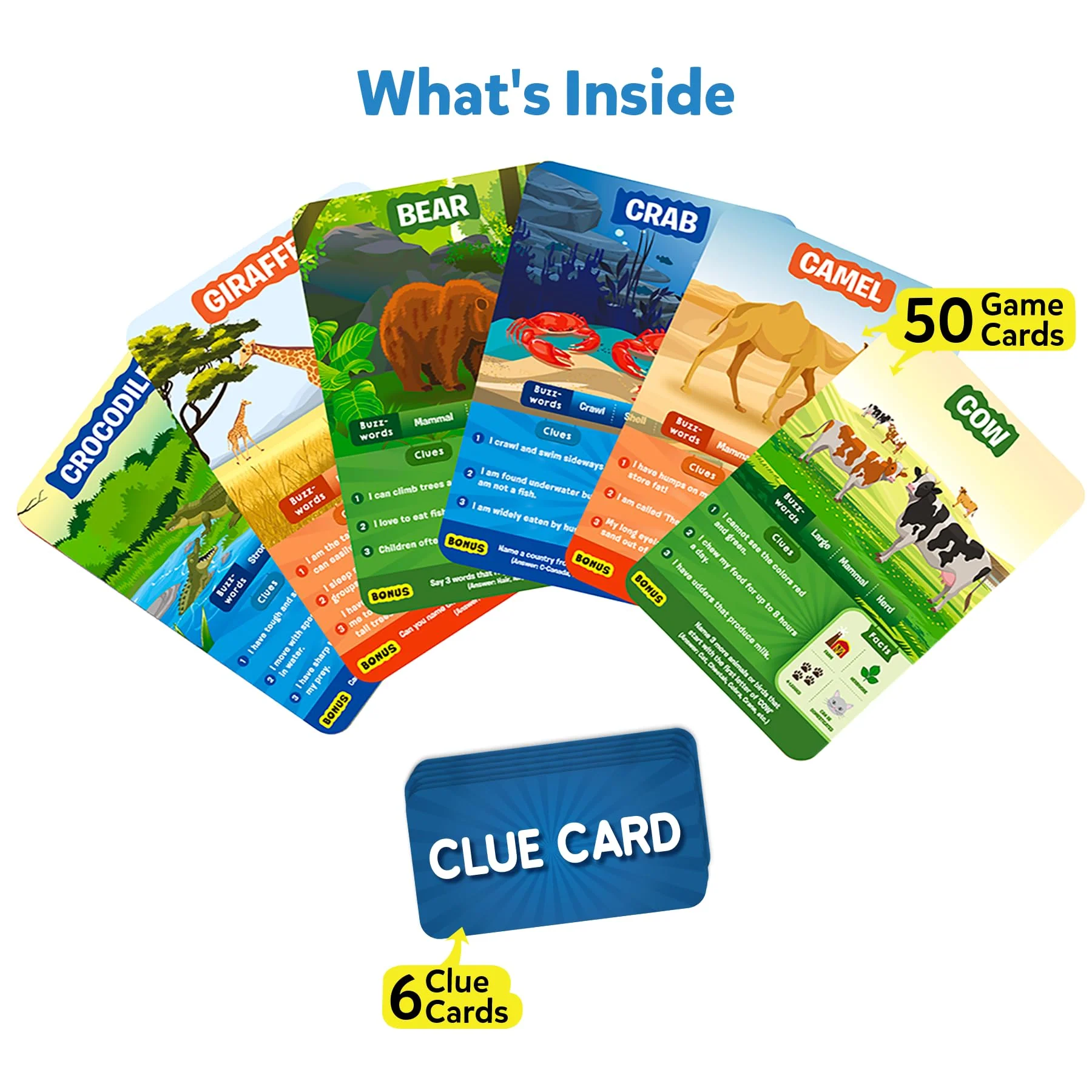 Skillmatics Card Game - Guess in 10 Animal Kingdom, Perfect for Boys, Girls, Kids, and Families Who Love Board Games and Educational Toys, Travel Friendly, Gifts - Image 2