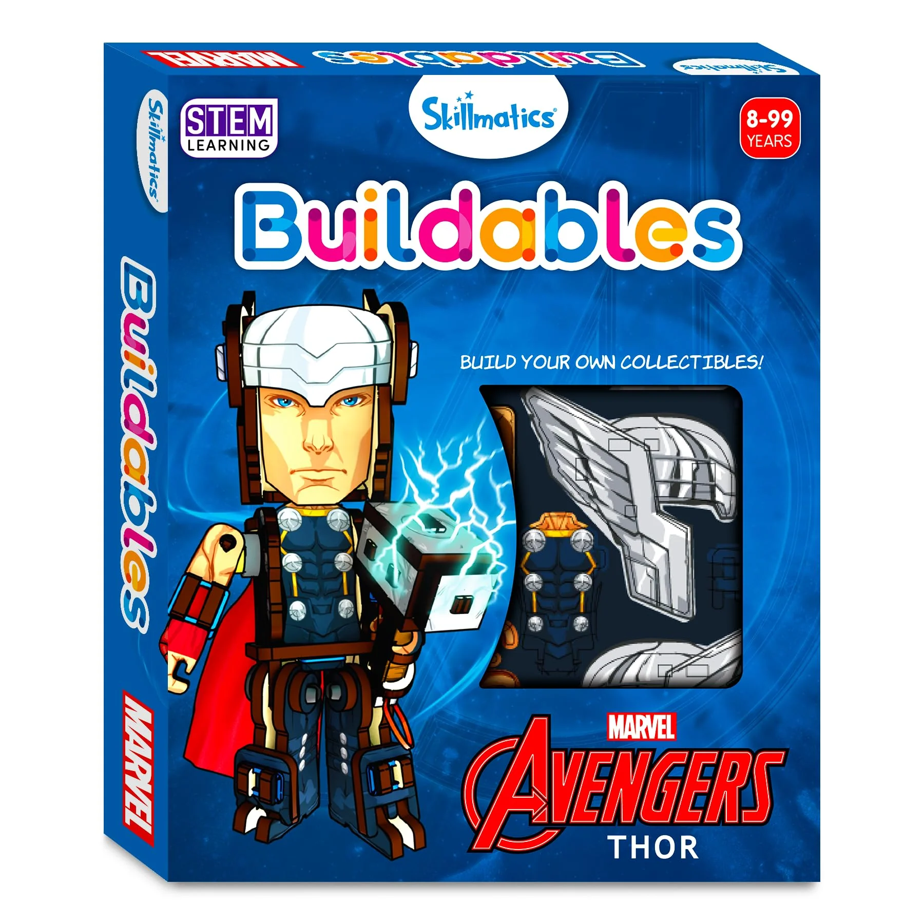 Skillmatics Marvel Stem Building Block Toy - Buildables Thor, Gifts For Ages 8 & Up, Diy Action Toy Figures & Collectibles - Image 6