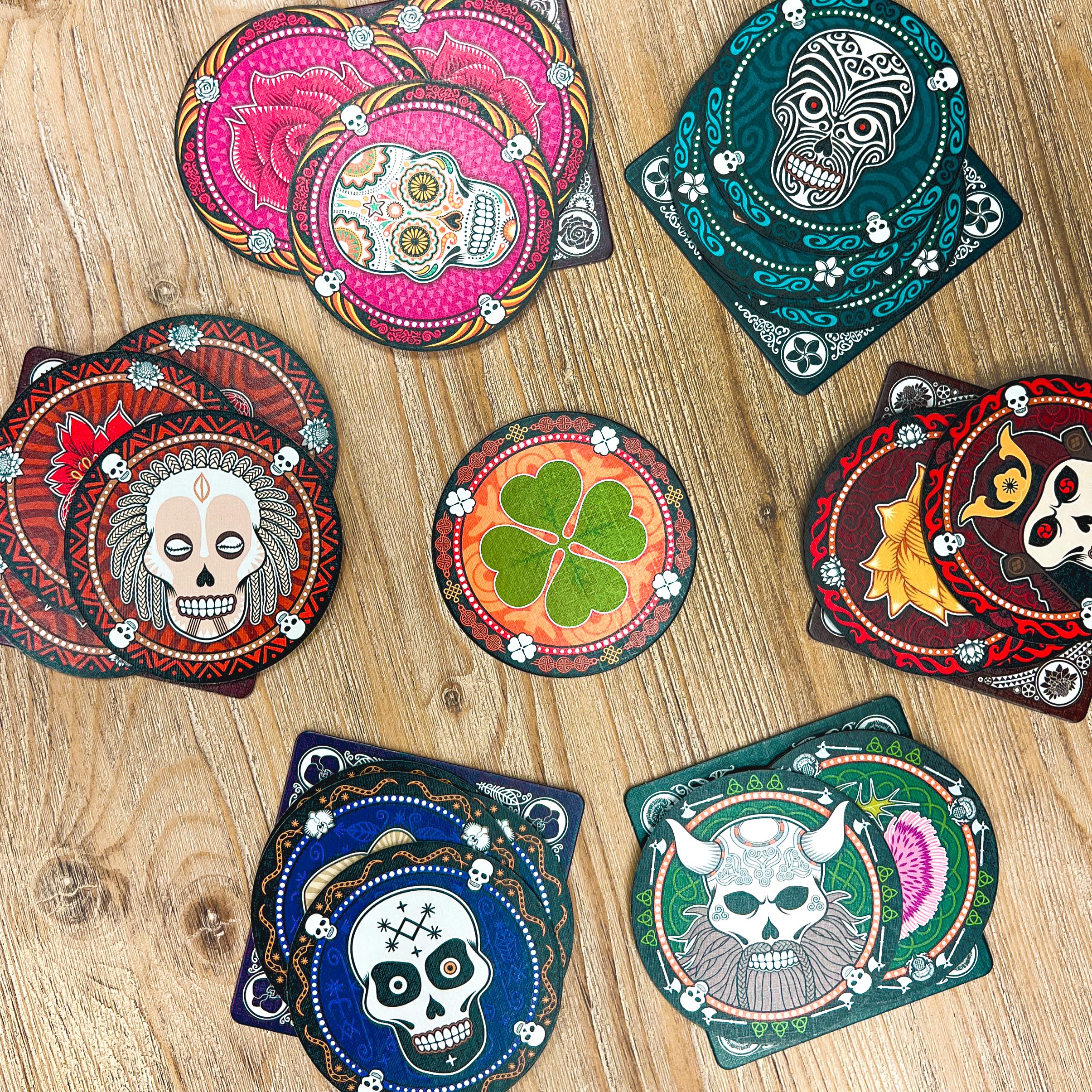 Skull Party Game Bluffing Strategy Board Game - Image 5