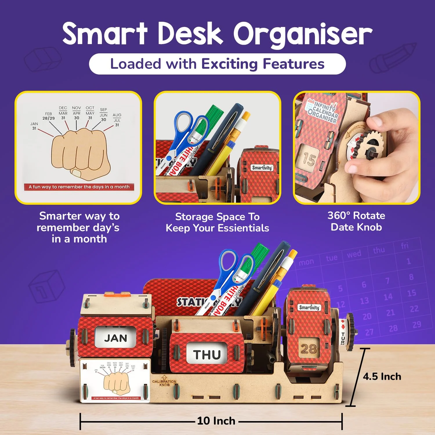 Smartivity Infinity Calendar Organiser 8-14 years DIY STEM Construction Toy - Image 2