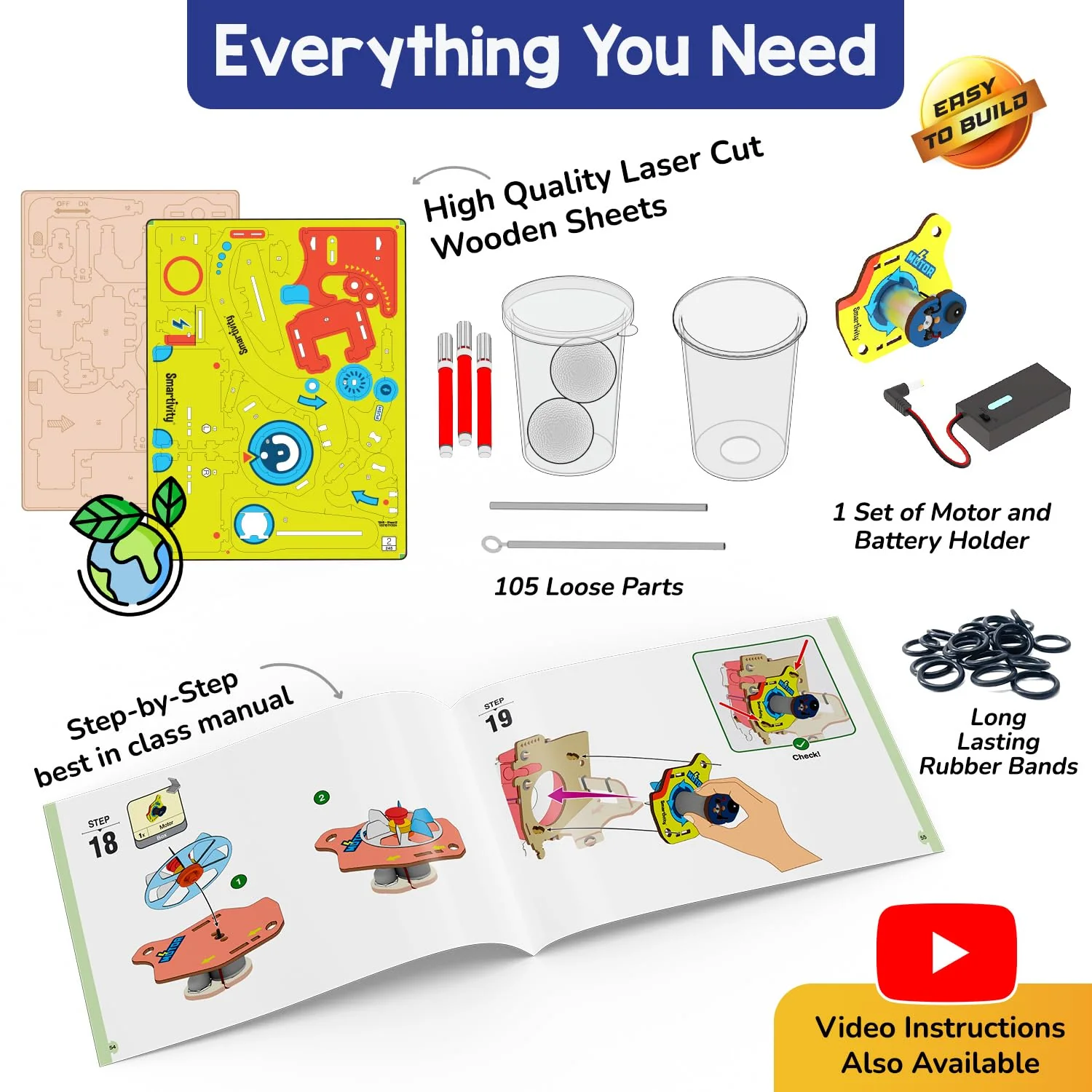 Smartivity Motor Gadgets 6 - 14 years DIY STEM Construction Toy - Image 3