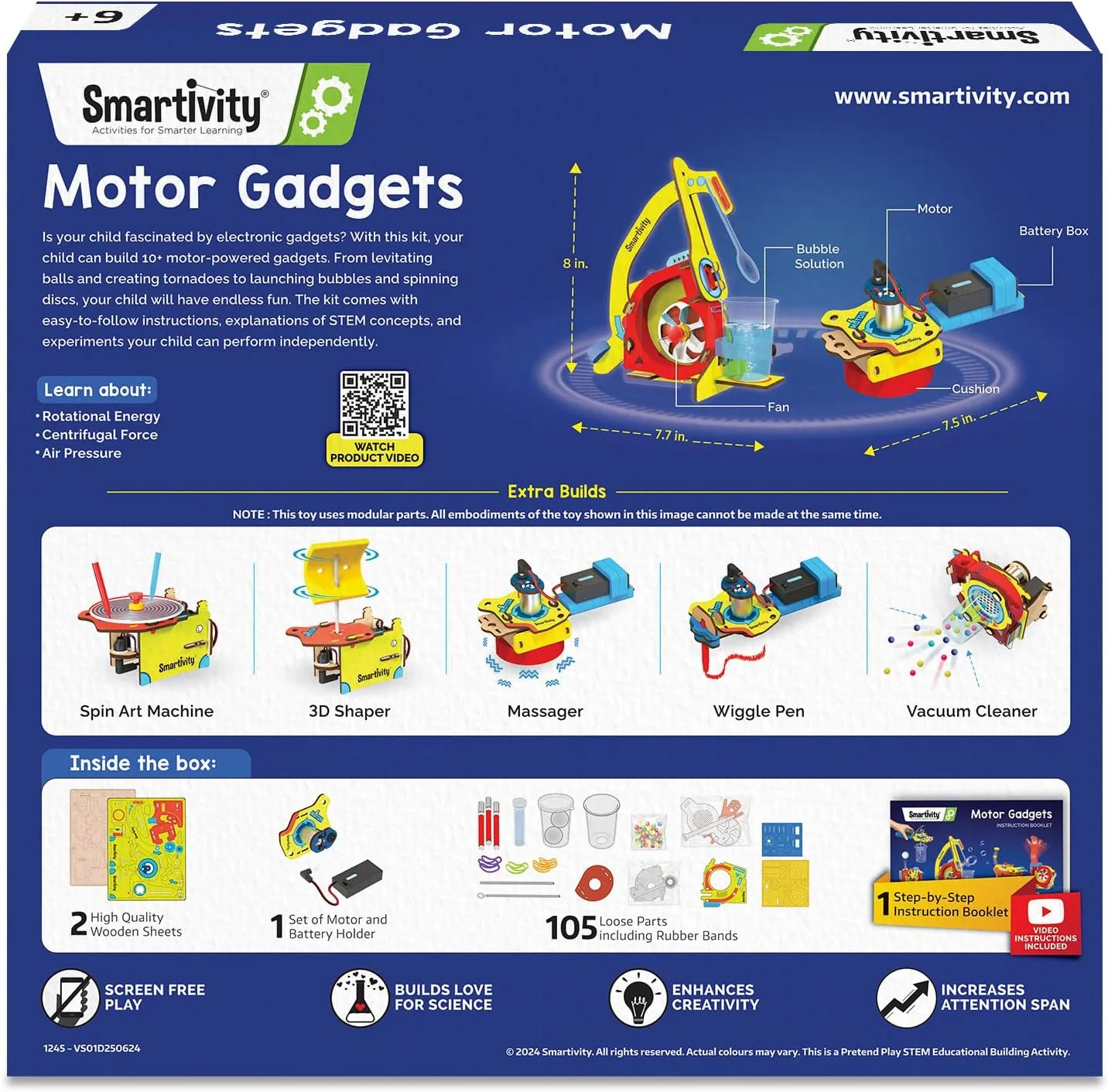 Smartivity Motor Gadgets 6 - 14 years DIY STEM Construction Toy - Image 7