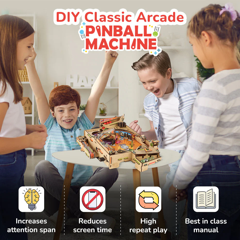 Smartivity Pinball Machine DIY STEAM Game DIY STEM Construction Toy - Image 2