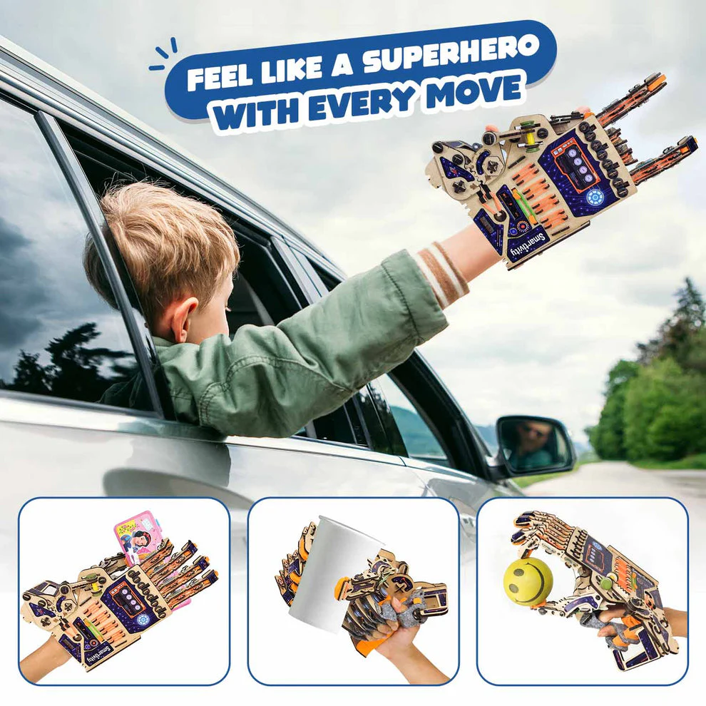 Smartivity Robotic Mechanical Hand Toy for Kids 8-14 Years Old | Best Birthday Gifts for Boys & Girls | DIY STEM Educational Science Toys for Kids Wooden Construction Game - Image 4