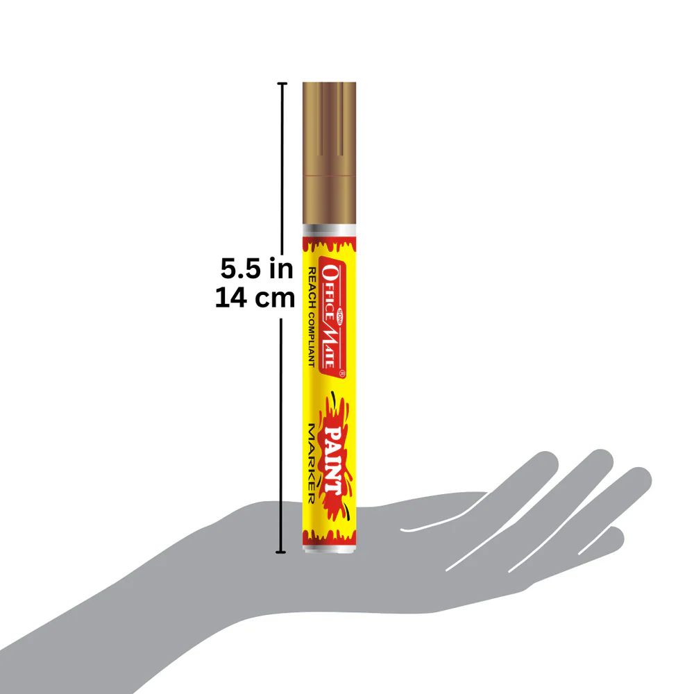 Soni Officemate Paint Marker with Silver and Golden combo - Image 8