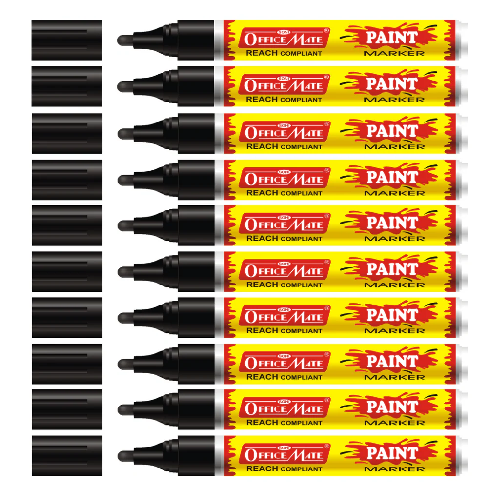 Soni Officemate Paint Markers - Black - Image 3