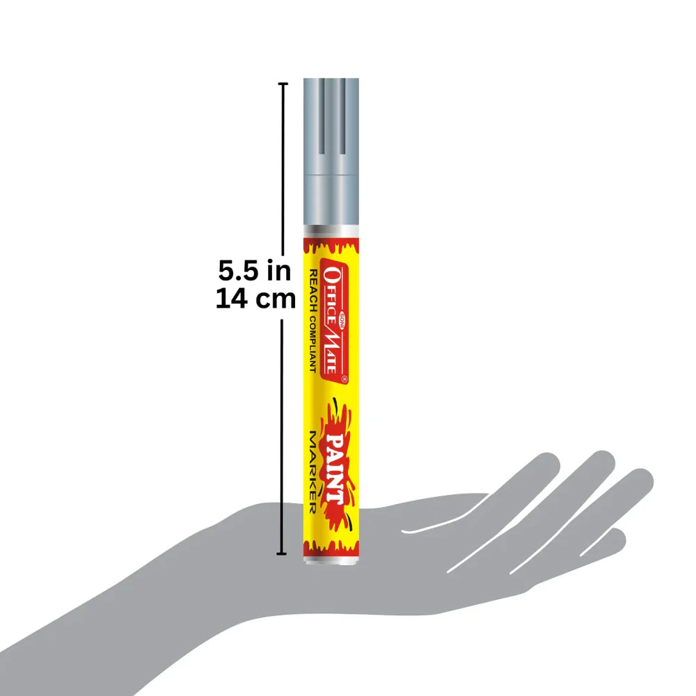 Soni Officemate Paint Markers - Silver - Image 2