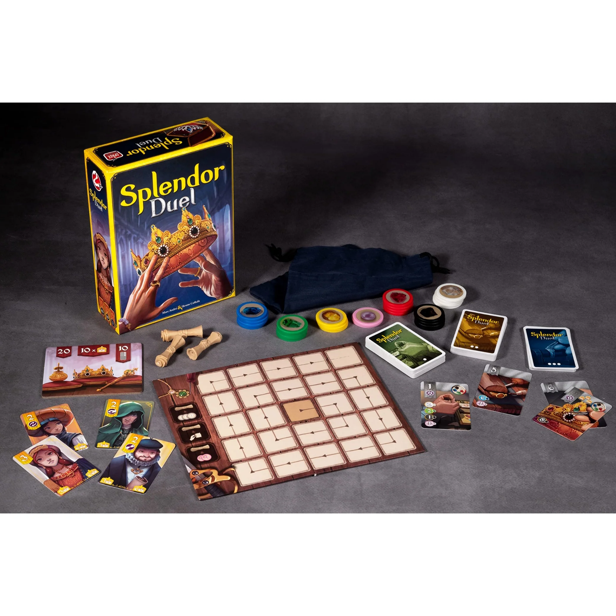 Space Cowboys Splendor Duel Board Game Two Player Strategy Game for Intense Gem Collecting Battles - Image 4