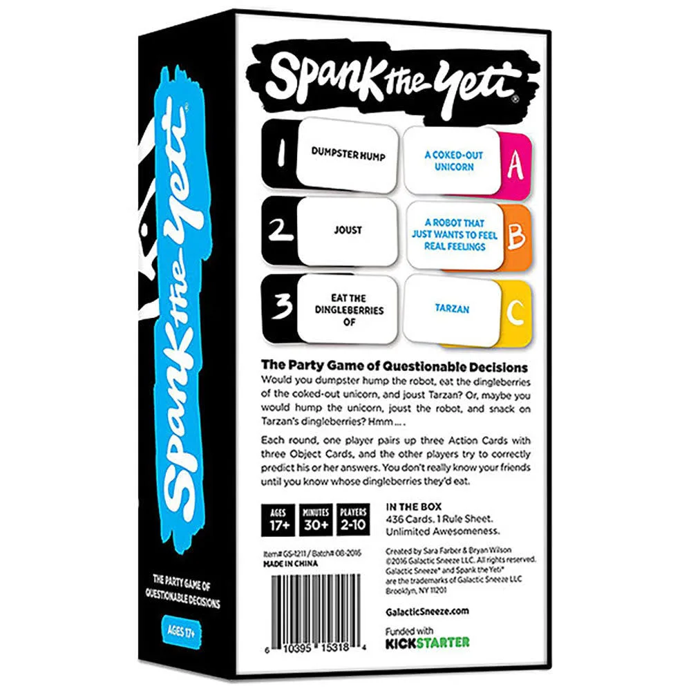 Spank The Yeti The Party Game of Questionable Decisions - Image 2
