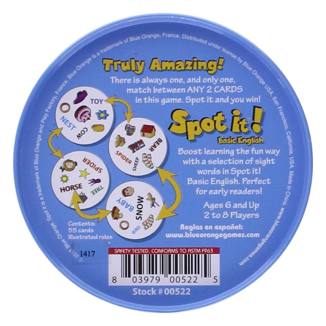 Spot It! Dobble Basic English Card Game - Image 5